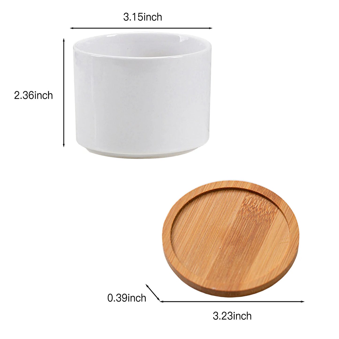 8x6cm Mini Flowerpot Simple White Ceramic Round Bottom Flowerpot For Succulent Plant Cactus Cute Gardening Planting Supplies