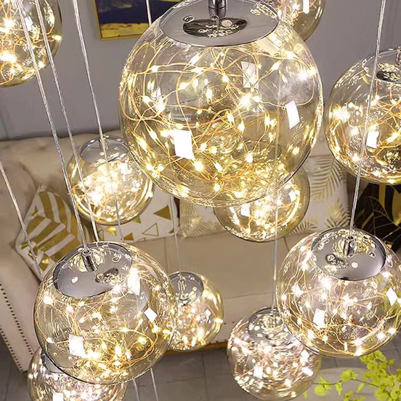 Nordic home decor dining room Pendant lamp lights indoor lighting stair lamp hanging light chandelier lamps for living room