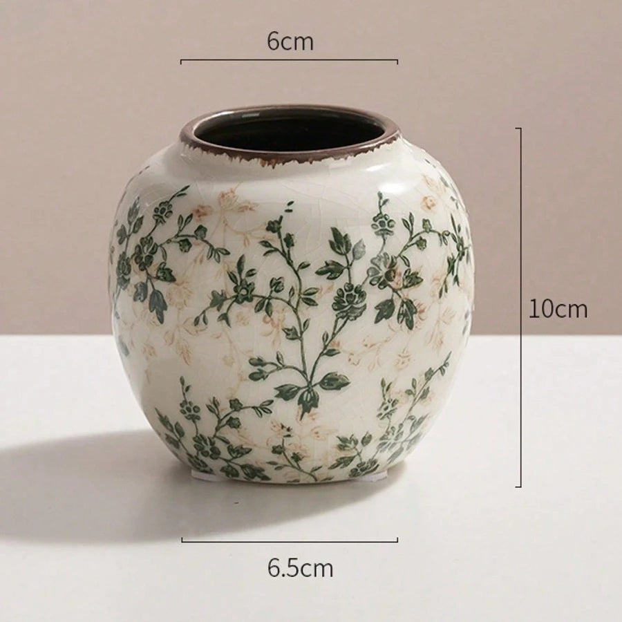 Ice Crackle Handmade Ceramic Vase ā Small