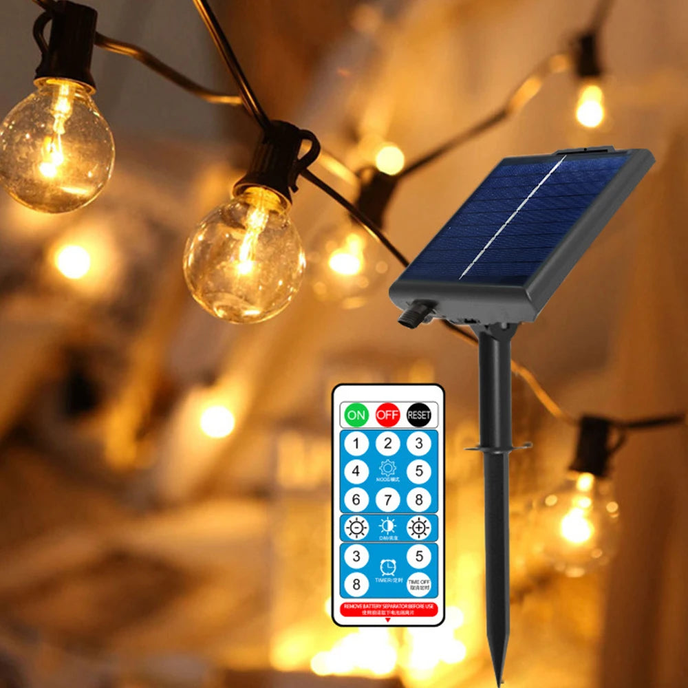Solar G40 Outdoor String Lights