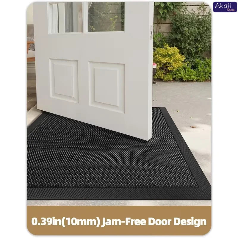 Premium PVC Non Slip Door Mat with Heavy Duty Rubber Backing High Quality Waterproof Dirt Trapper Indoor Outdoor Entryway Rug