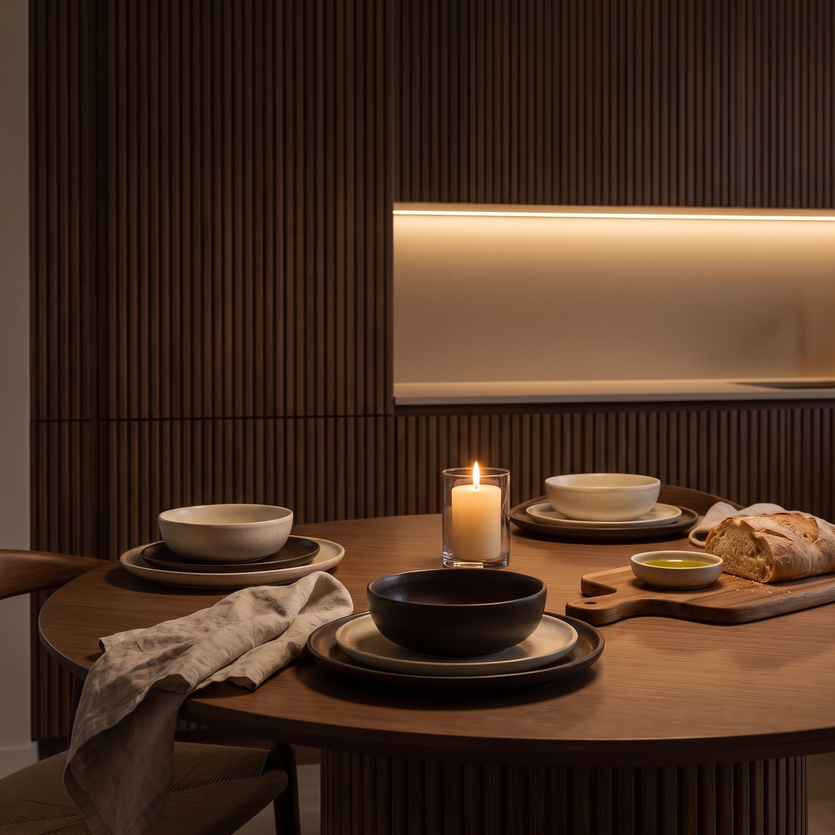 Kitchen and table
