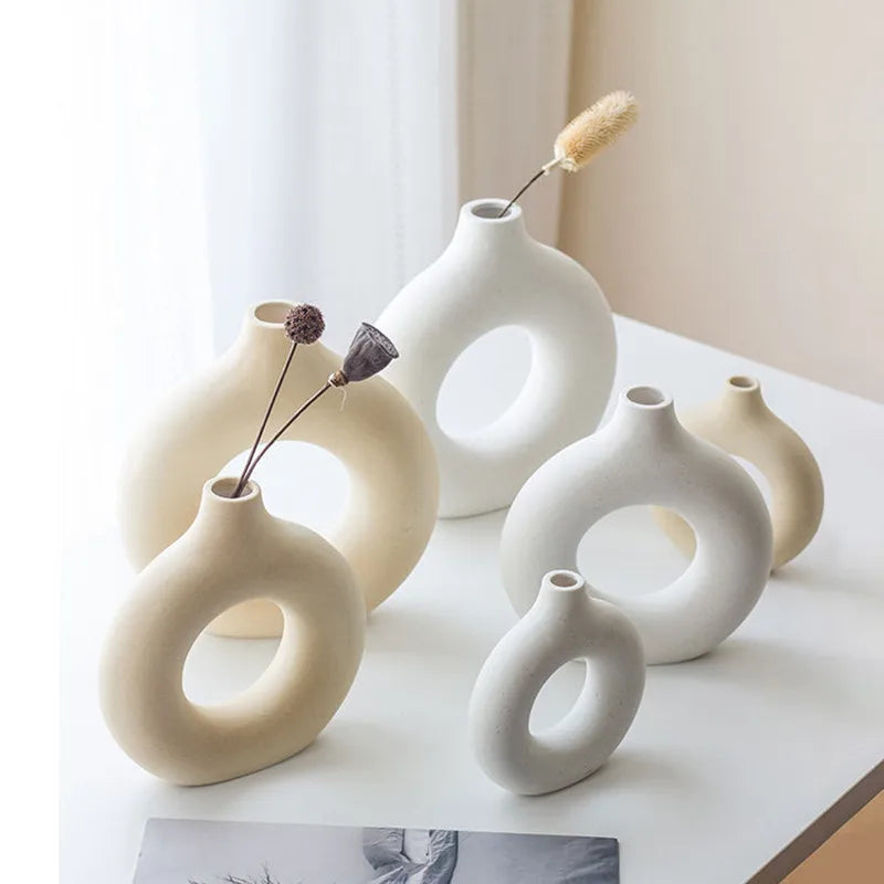 Ceramic Donut Ring Vase – vase photo 5