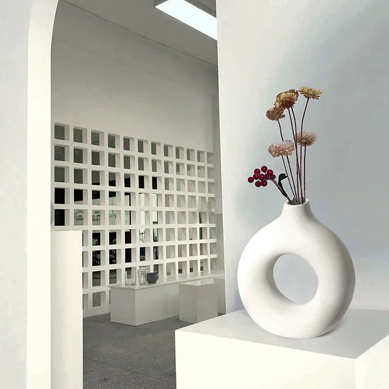 Ceramic Donut Ring Vase – vase photo 6