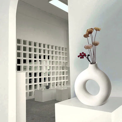 Ceramic Donut Ring Vase – vase photo 6