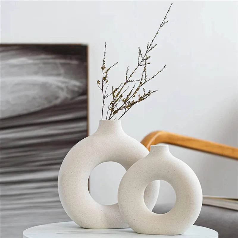 Ceramic Donut Ring Vase – vase photo 2