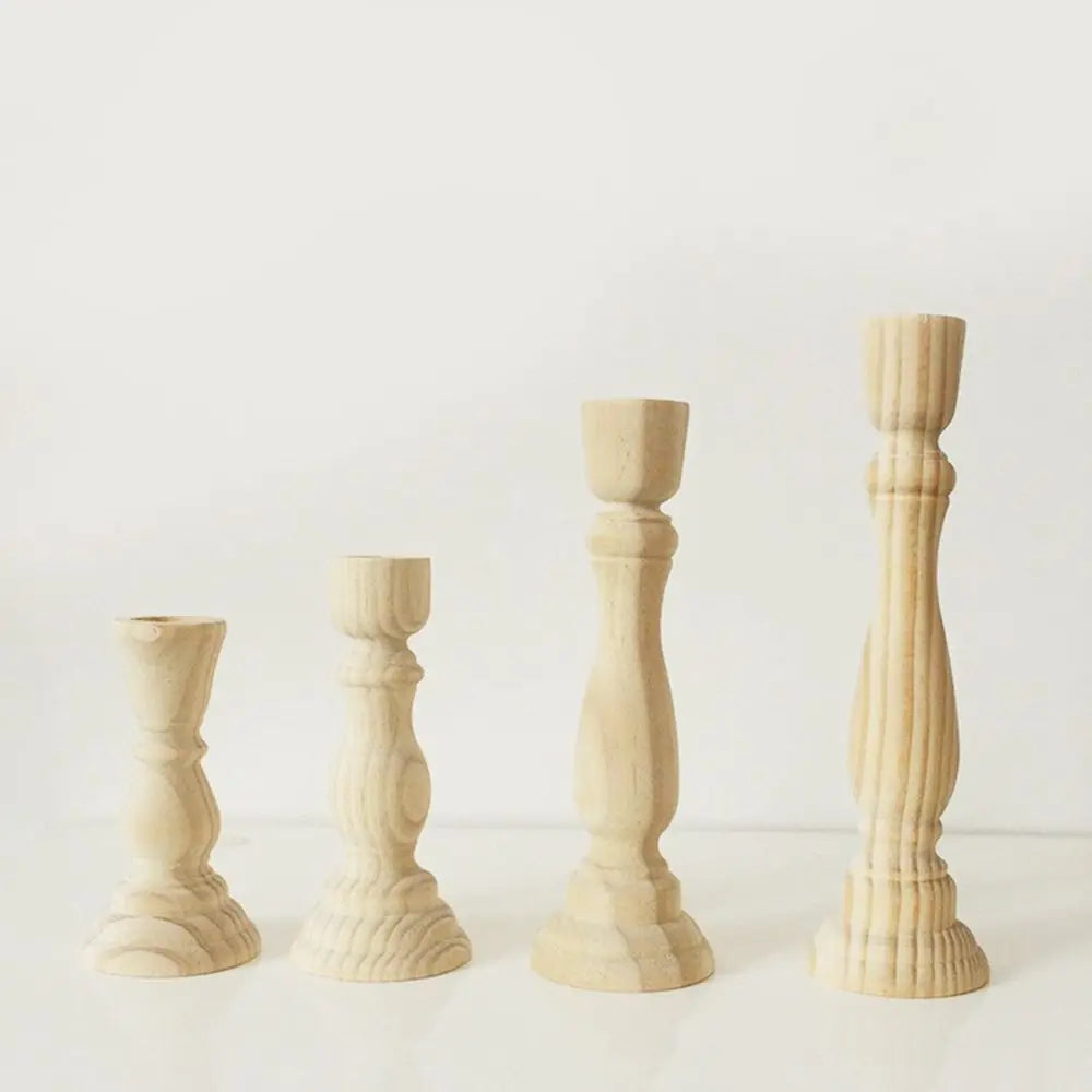 Unfinished Turned Candlestick