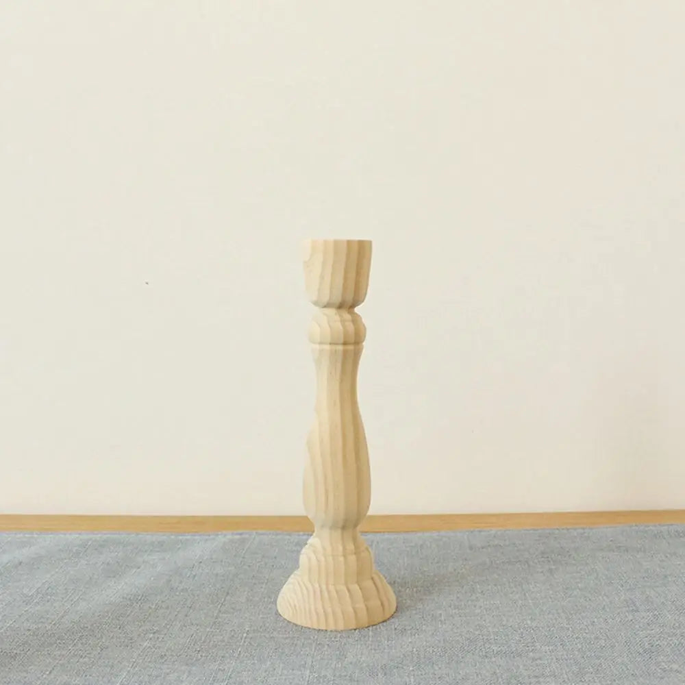 Unfinished Turned Candlestick