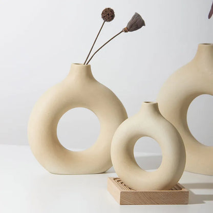Ceramic Donut Ring Vase – vase photo 7