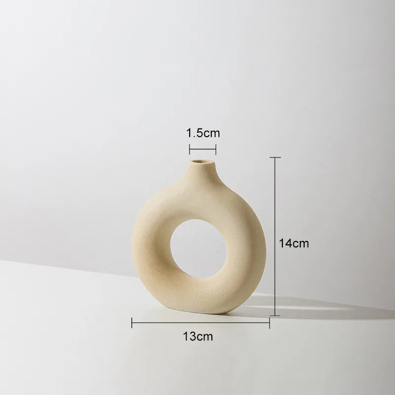 Ceramic Donut Ring Vase – vase photo 8