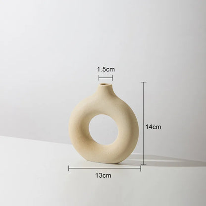 Ceramic Donut Ring Vase – vase photo 8