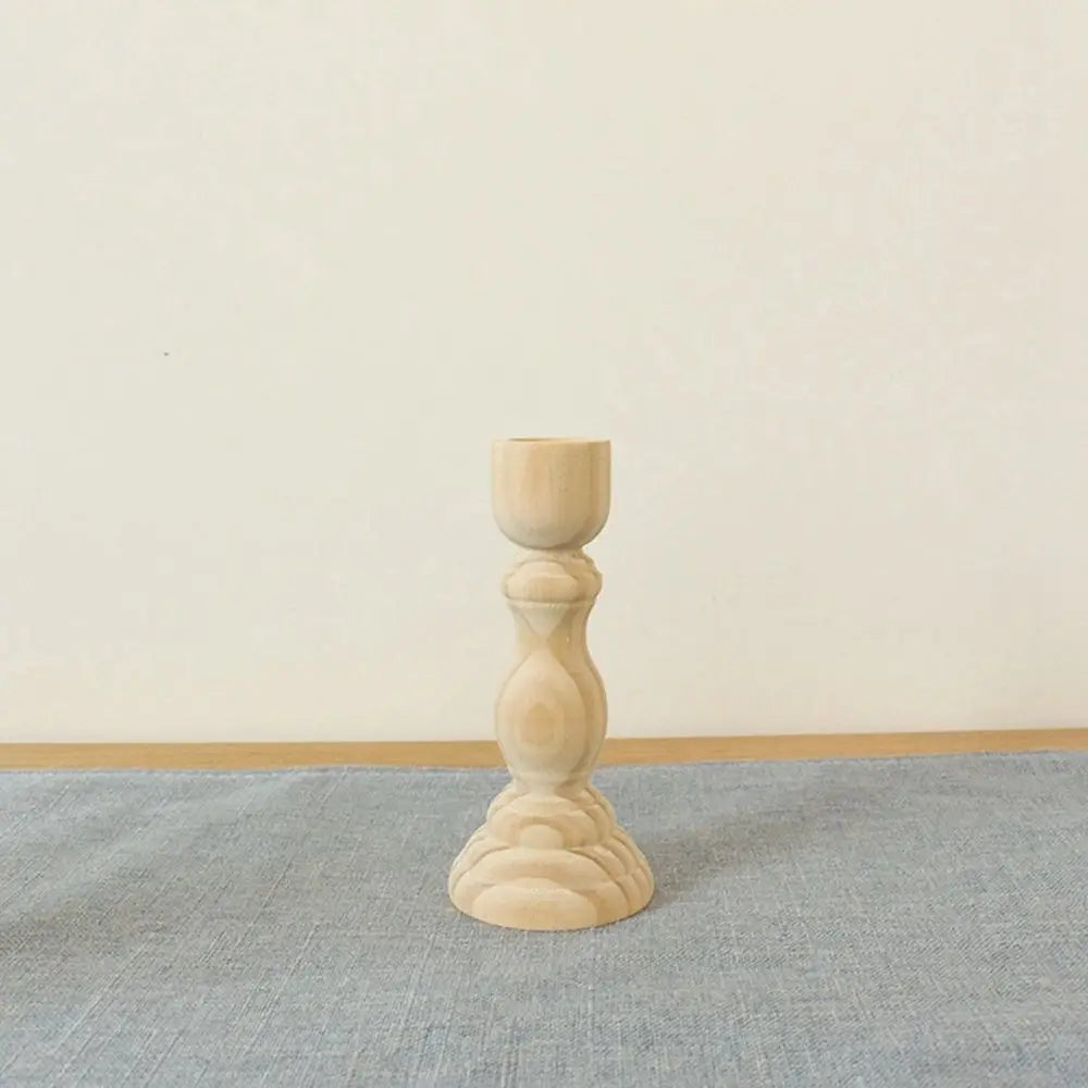 Unfinished Turned Candlestick