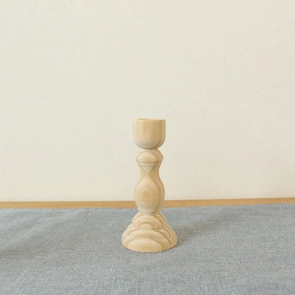 Unfinished Turned Candlestick