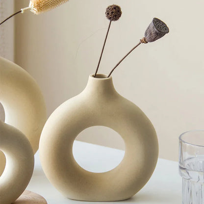 Ceramic Donut Ring Vase – vase photo 3