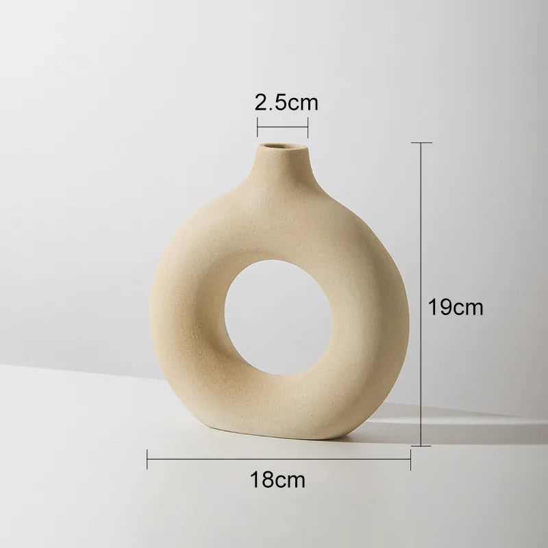 Ceramic Donut Ring Vase – vase photo 9