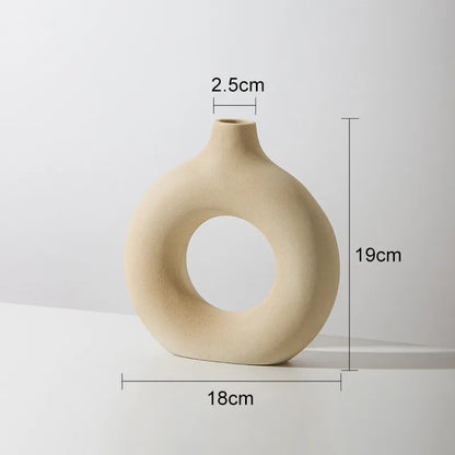 Ceramic Donut Ring Vase – vase photo 9