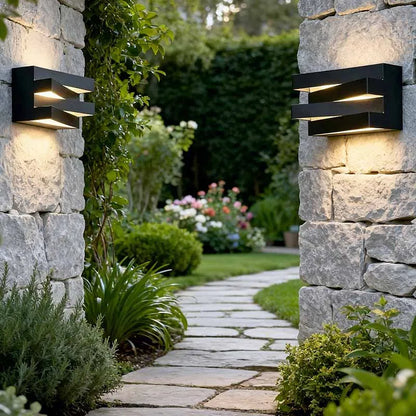 Slatted Up and Down Wall Light