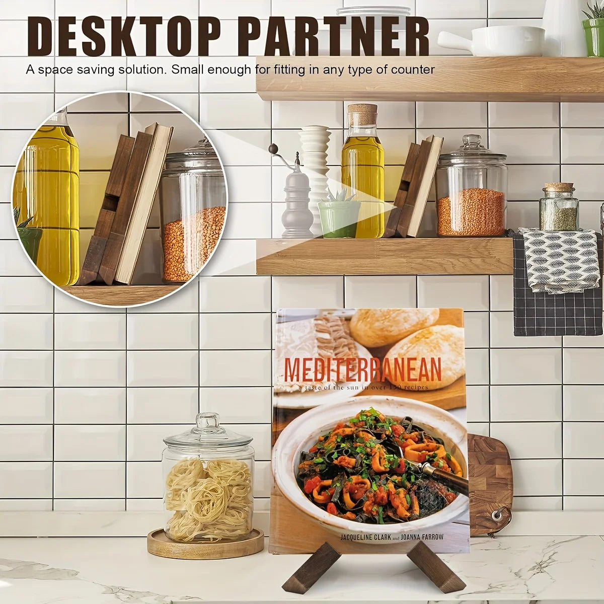 Wooden Cookbook Stand