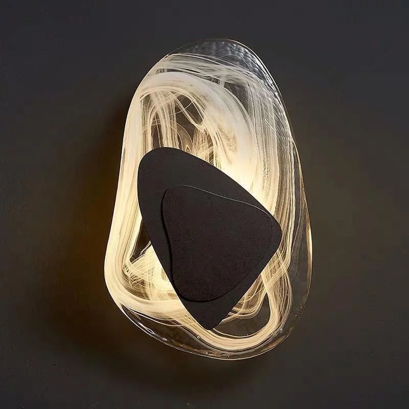 Post Modern Creative Marble Glass Wall LED Sconce 85-245V Nordic Wall Lamp For Living Room TV Background Wall And Bedroom