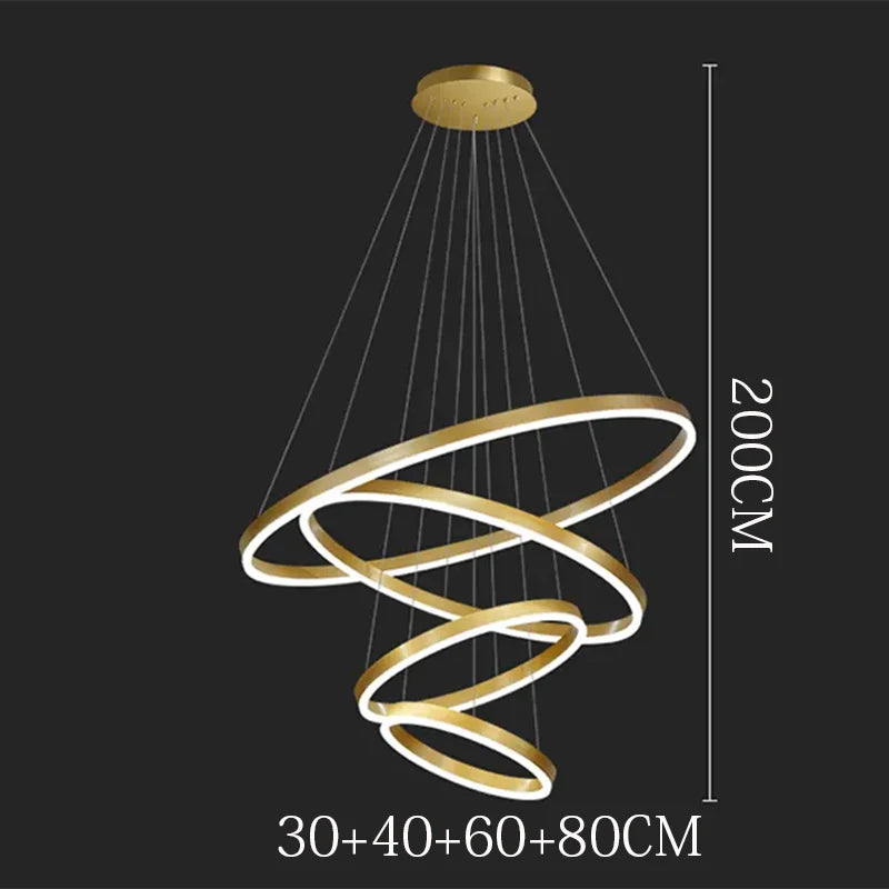 Nordic Home Decoration, Stair Chandelier, Living Room and Dining Room Pendant Lights, Ceiling Light, Indoor Lighting