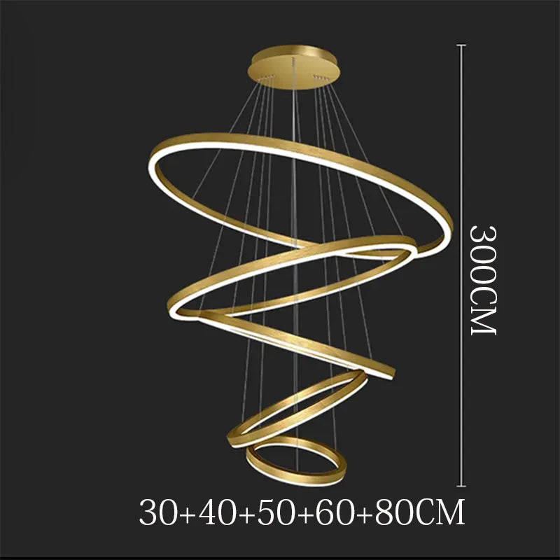 Nordic Home Decoration, Stair Chandelier, Living Room and Dining Room Pendant Lights, Ceiling Light, Indoor Lighting