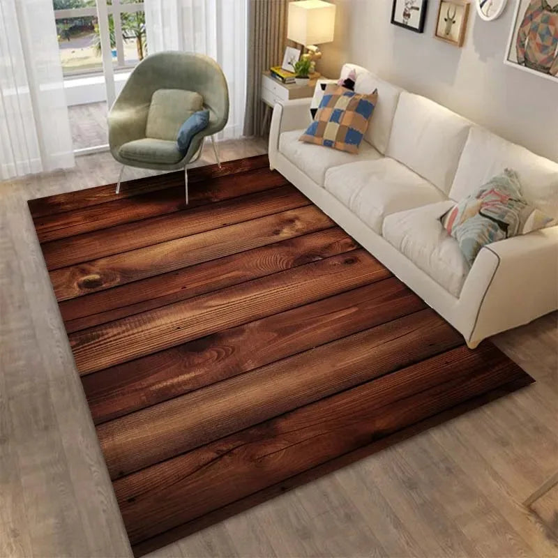 Timber Print Area Rug