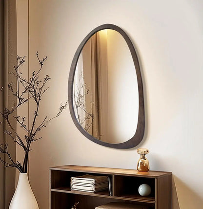 Walnut Irregular & Octagon Wall Mirror – wall mirror photo 2
