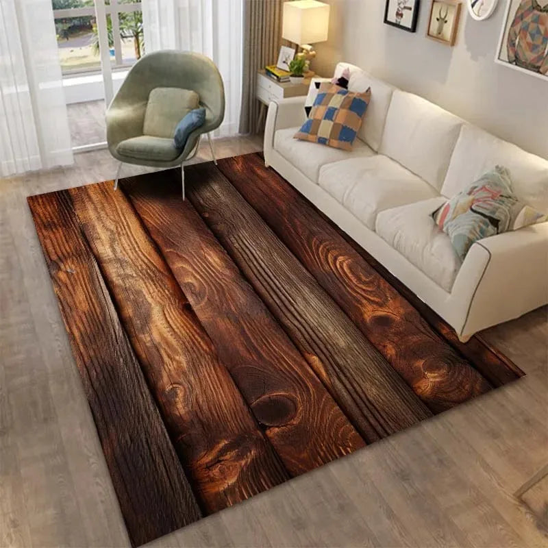 Timber Print Area Rug