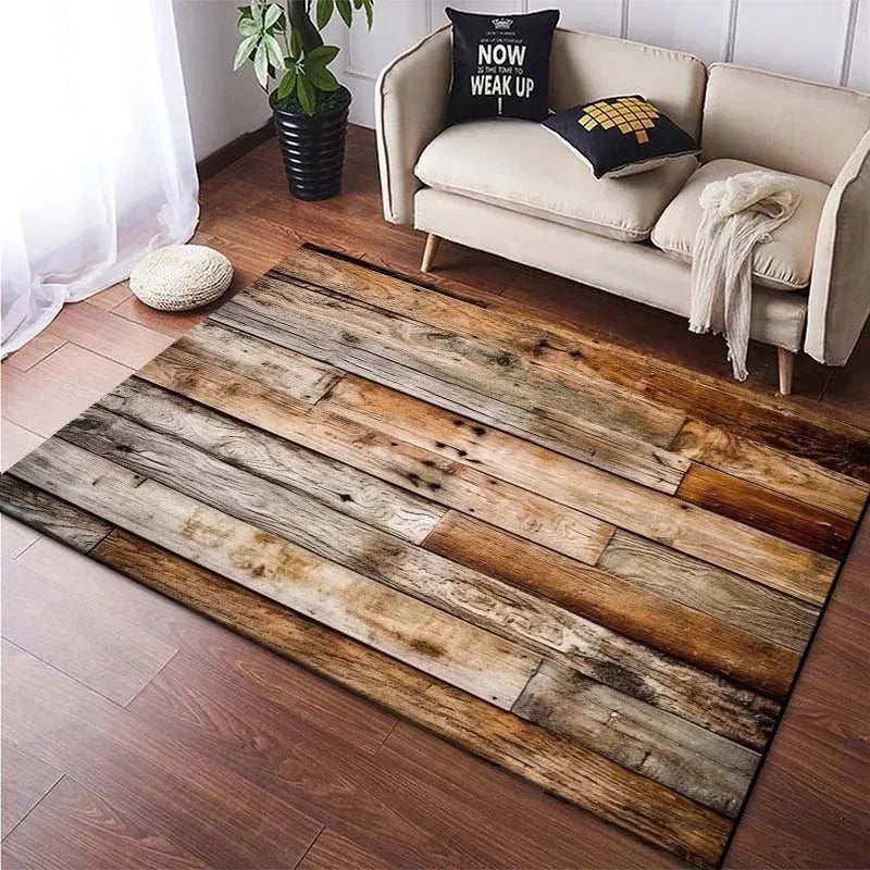 Timber Print Area Rug
