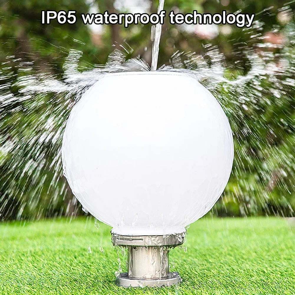Solar Globe Pillar Light