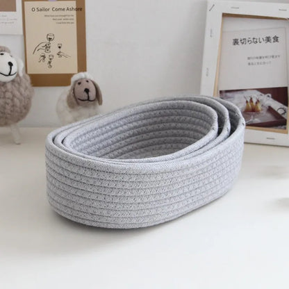 Cotton Rope Storage Basket – storage basket photo 2