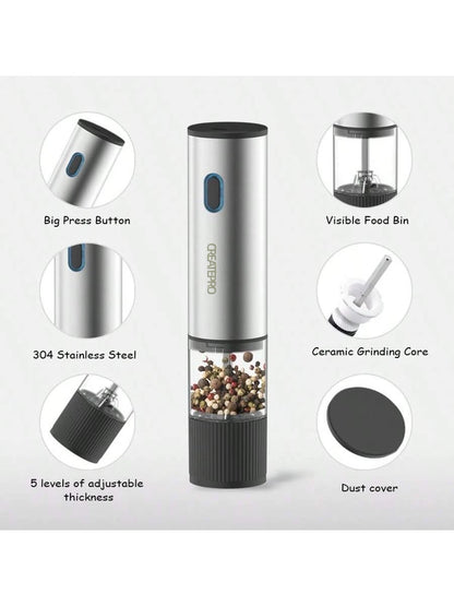 Electric Salt and Pepper Grinder – kitchen tool photo 2