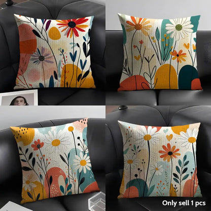 Bohemian Pattern Linen Cushion Cover – cushion cover photo 2