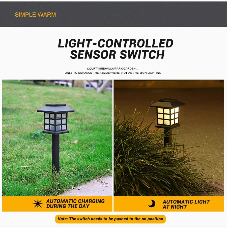 Solar Pagoda Path Lights