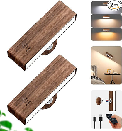 Magnetic Walnut Reading Lamp – wall light photo 2