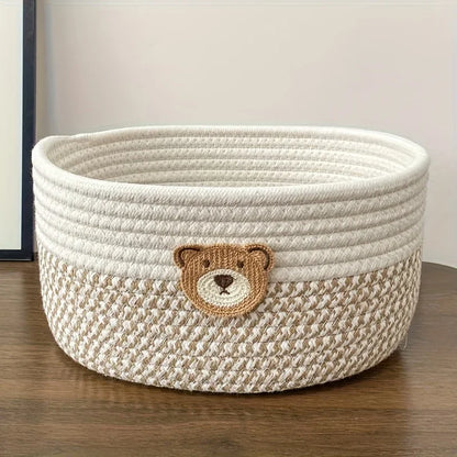 Bear Fabric Storage Basket – storage basket photo 2