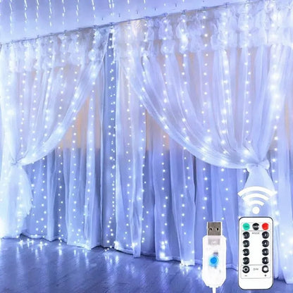 USB Remote Fairy Curtain Lights – string lights photo 2