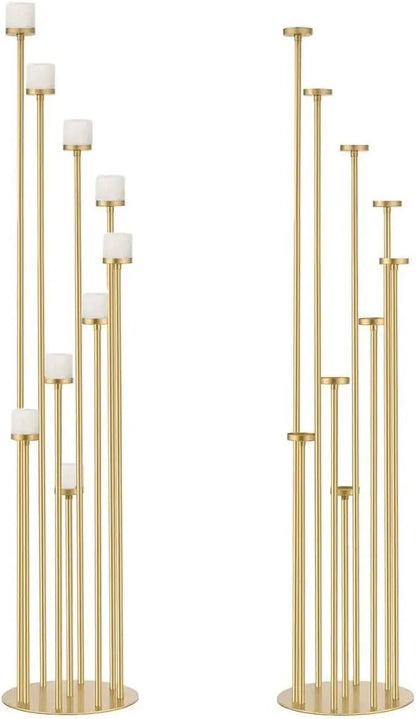 Tall 9 Arm Candelabra Pair – candle holder photo 2