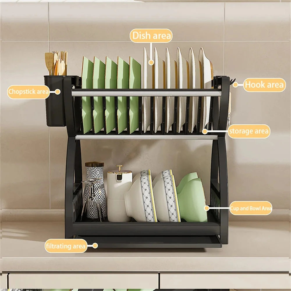 Two Tier Dish Rack