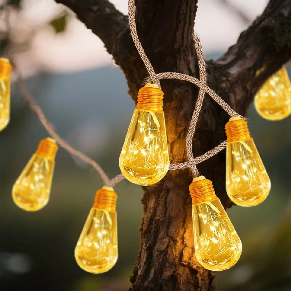 S14 Solar Cafe String Lights