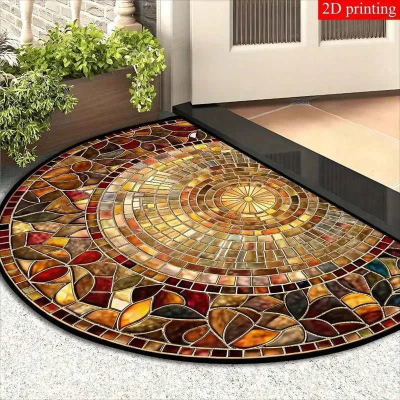 Mosaic Half Round Doormat