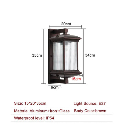 Aluminum Outdoor Wall Lantern