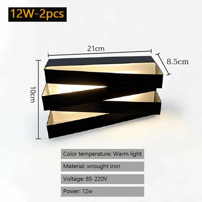 Slatted Up and Down Wall Light