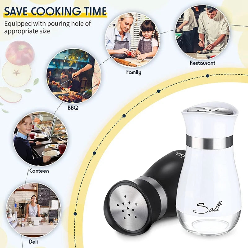 Glass Salt and Pepper Shakers