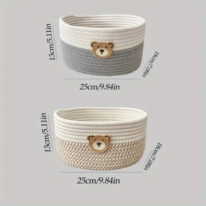 Bear Fabric Storage Basket – storage basket photo 5