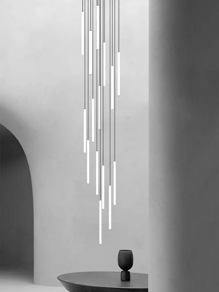 Modern LED Living Room Pendant Lighting Spiral Staircase Indoor Lamp Kitchen Home Decoration Nordic Luxury Ceiling Chandelier