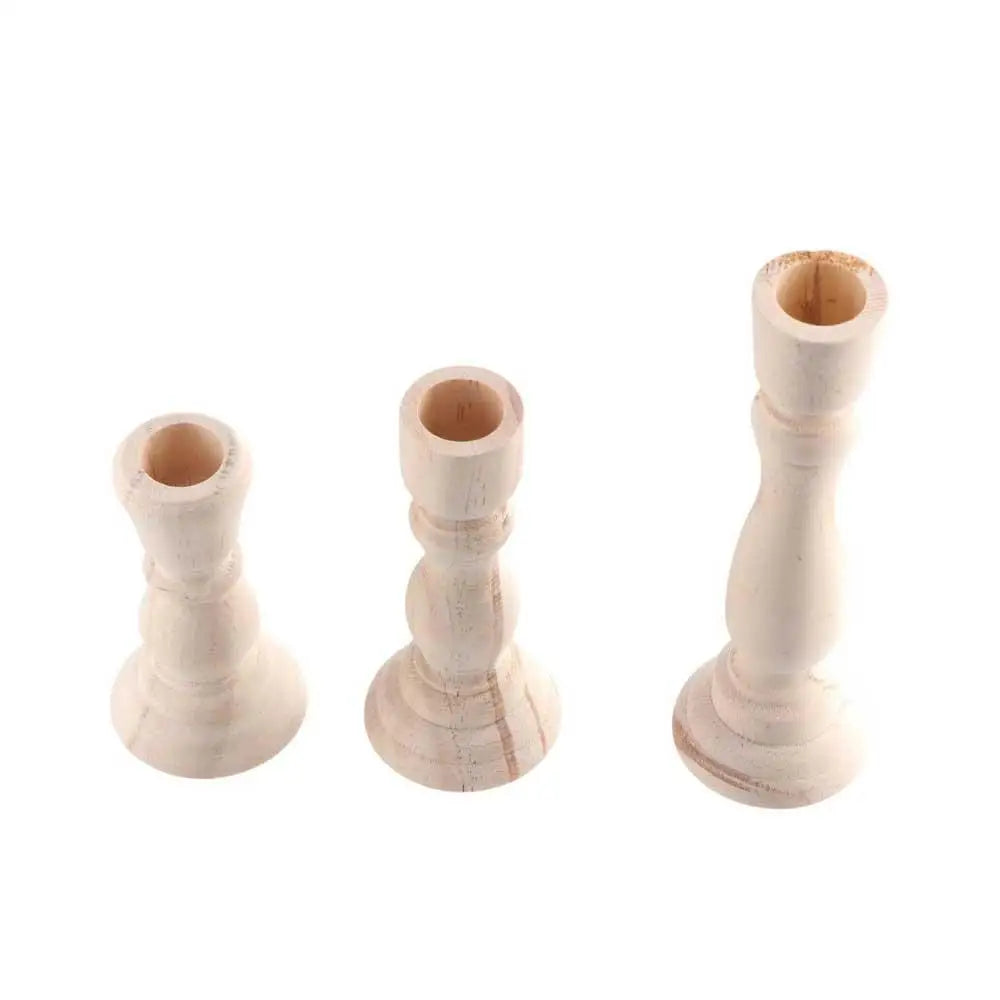 Unfinished Turned Candlestick