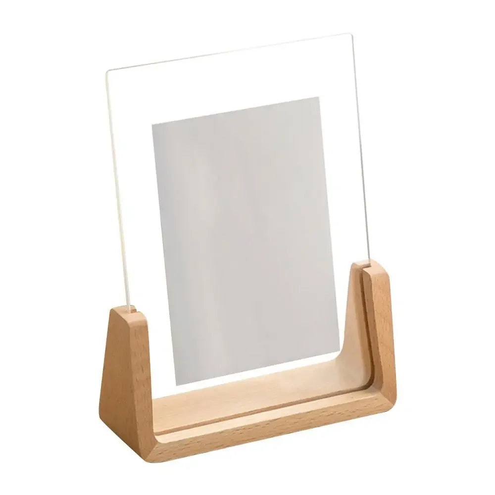 Acrylic U Shape Wood Photo Frame – 12.7 x 17.8cm, Oak Portrait