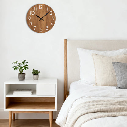 Minimalist Wooden Wall Clock – wall clock photo 2