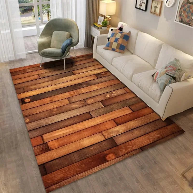 Timber Print Area Rug
